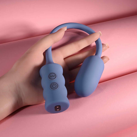 Gender X - Egg-streme Rechargeable Clitoral Vibrating Egg (Blue)
