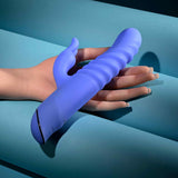 Evolved - Knock Knock Rechargeable Rabbit Vibrator (Blue)