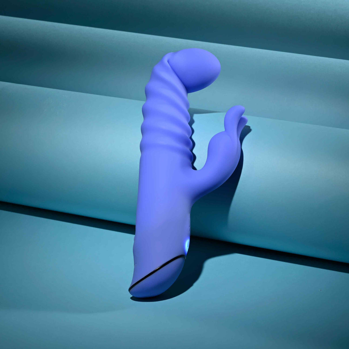 Evolved - Knock Knock Rechargeable Rabbit Vibrator (Blue)