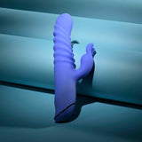 Evolved - Knock Knock Rechargeable Rabbit Vibrator (Blue)