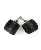 Sei Mio - Sensually Secured Velvet Handcuffs (Black) - Black