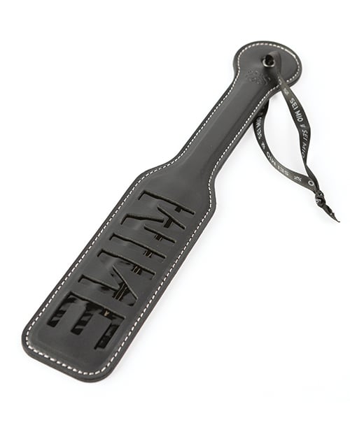 Sei Mio - You're All Mine Impression Spanking Paddle (Black) - Black