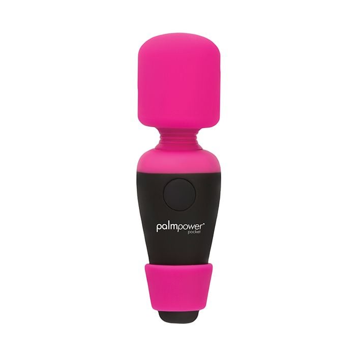 BMS Factory - PalmPower Pocket Rechargeable Mini Wand Vibrator (Pink) – product view 3
