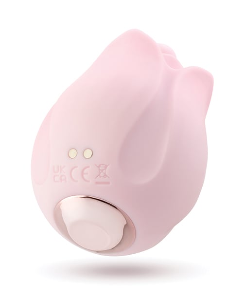 Blush Novelties - Play With Me Romantic Rose Rechargeable Silicone Clitoral Vibrator (Pink) – product view 4