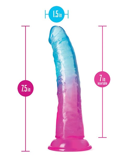 Blush Novelties - B Yours Beautiful Sky Suction Dildo (Multi Colour) BN1182 CherryAffairs