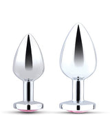 B-Vibe - Jewel Heart Metal Anal Plug Training Set (Silver) – product view 2