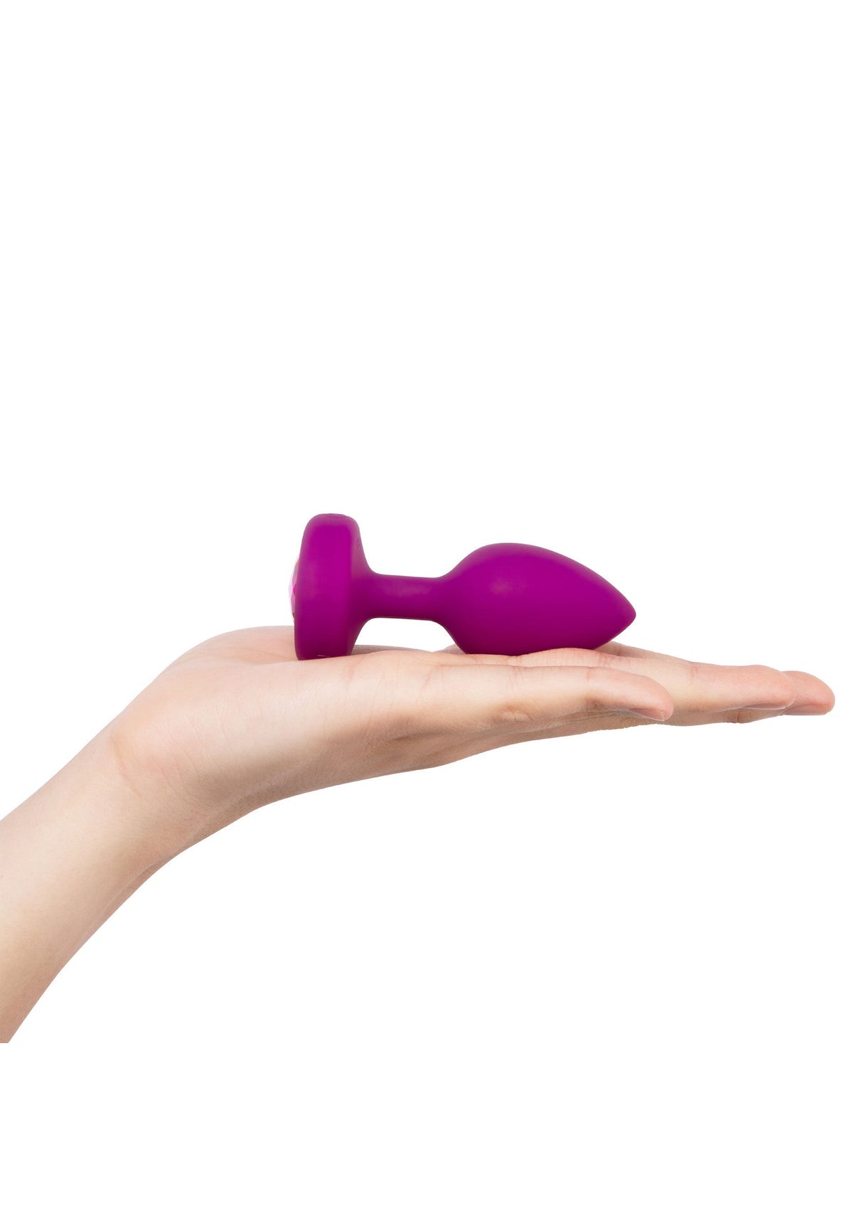 B-Vibe - Rechargeable Vibrating Jewel Anal Plug S/M (Pink) – product view 8