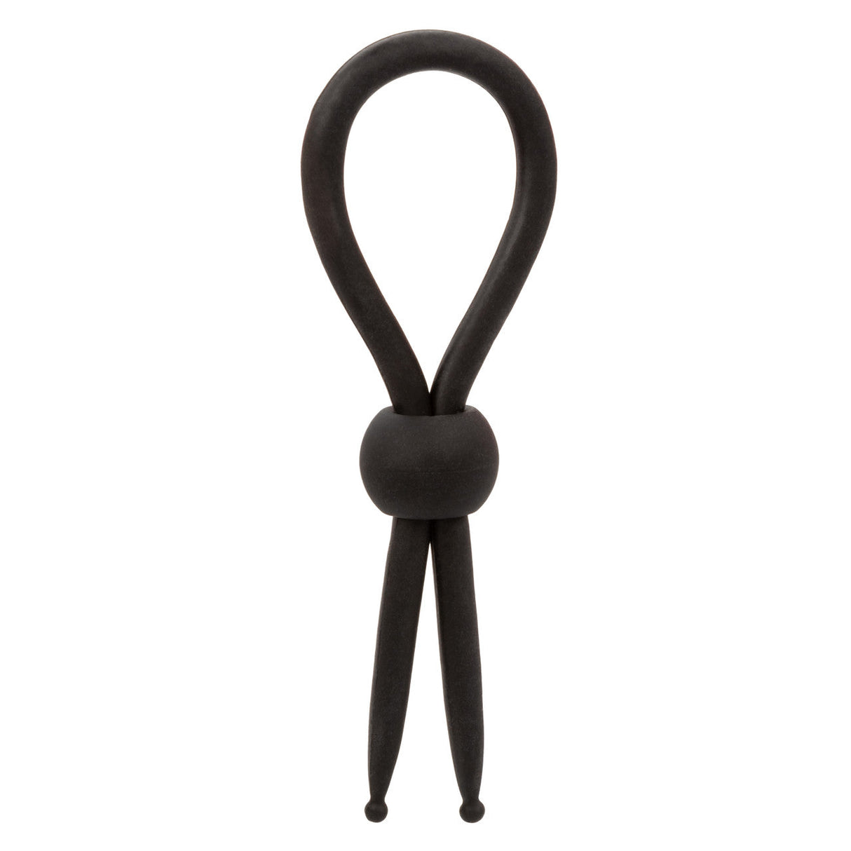CalExotics - Alpha Liquid Silicone Adjustable Lasso Cock Ring (Black) – product view 2