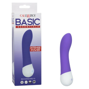 CalExotics - Basic Essentials Rechargeable Curved G Spot Vibrator (Purple) – product image