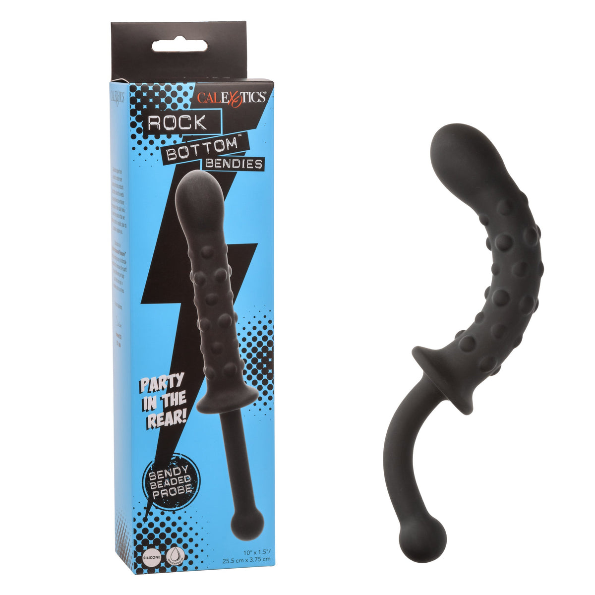 CalExotics - Rock Bottom Bendies Beaded Flexible Silicone Prostate Probes – product view 8