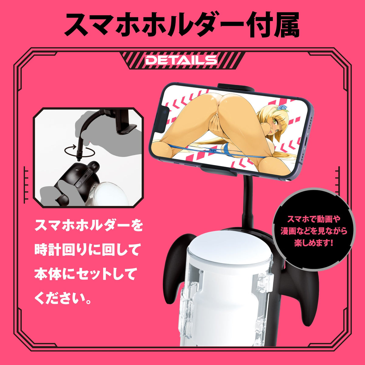 Hato Pura - PuniAna Lloyd 9 Heated Piston Vibrating Masturbator – product view 4