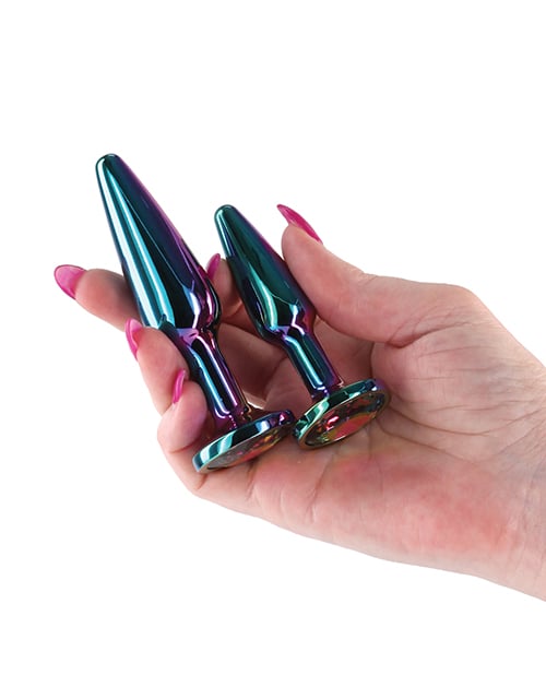NS Novelties - Rear Assets Tapered Metal Anal Plug Training Set – product view 3
