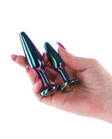 NS Novelties - Rear Assets Tapered Metal Anal Plug Training Set – product view 3