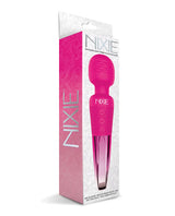 Global Novelties - Nixie Rechargeable Silicone Wand Vibrator (Pink) – product image