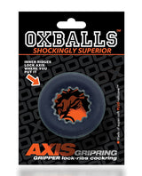 Oxballs - Axis Rib-Grip Stretch Cock Ring (Black) – product view 5