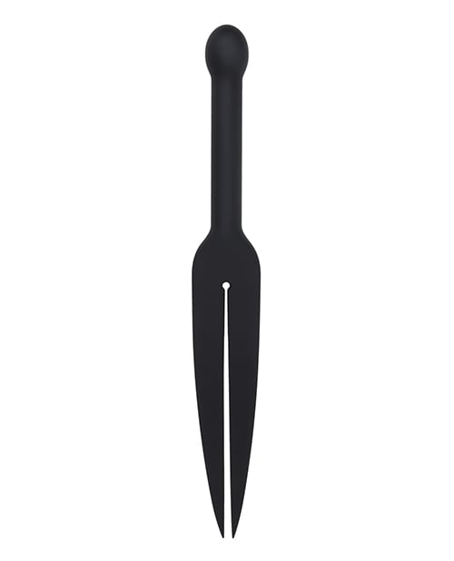 Sportsheets - Edge Silicone Tawse Double Tail Impact Paddle (Black) – product view 2
