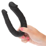 CalExotics - Boundless AC/DC Flexible Double Ended Silicone Dildo (Black) CE2186 CherryAffairs