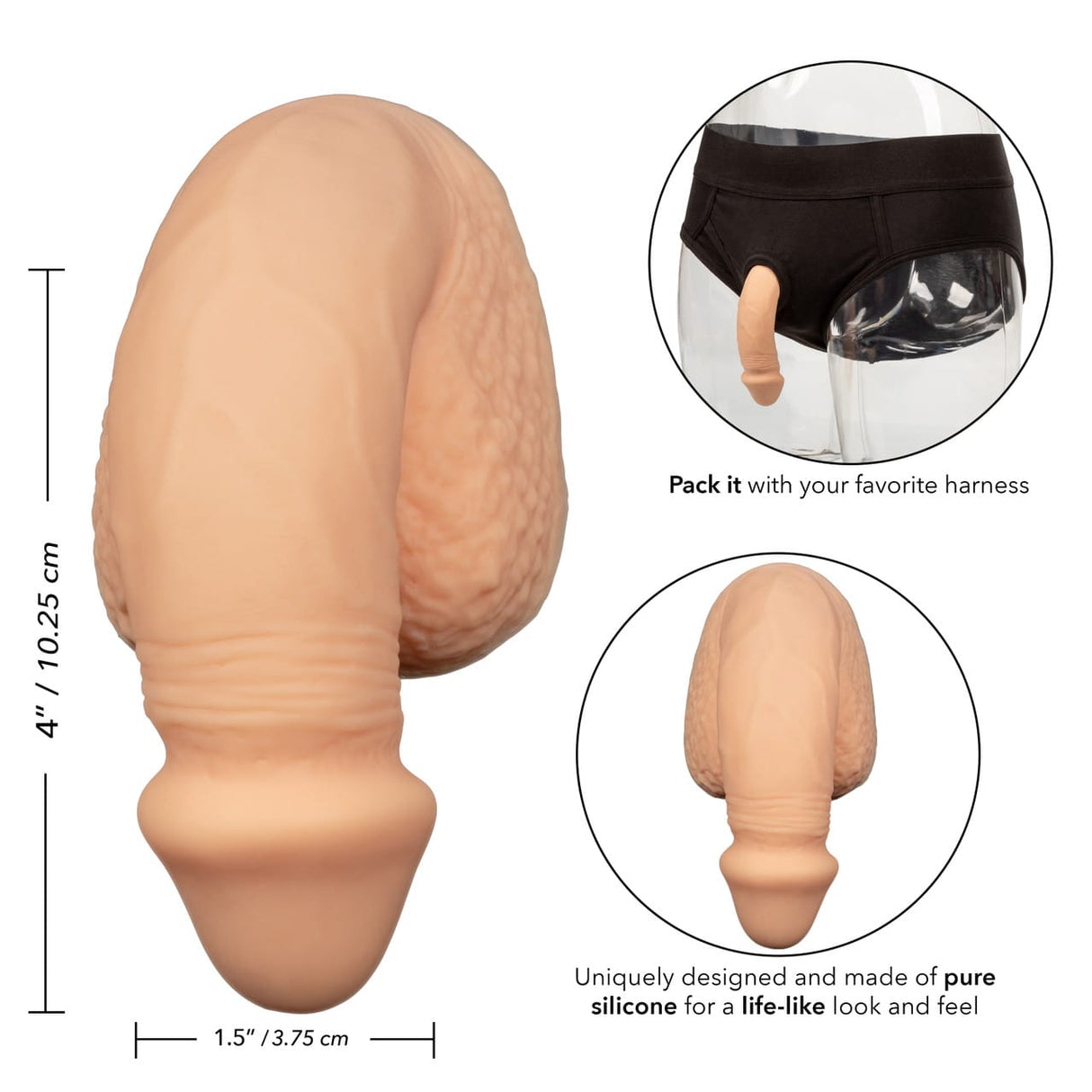 CalExotics - Packer Gear 4-Inch Silicone Packing Penis Packer CherryAffairs