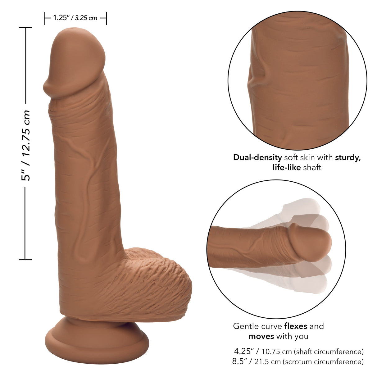 California Exotics - Dual Density Silicone Studs Realistic Dildo CherryAffairs