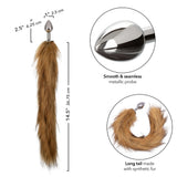 California Exotics - Running Wild Fur Tail Metal Anal Plug CherryAffairs