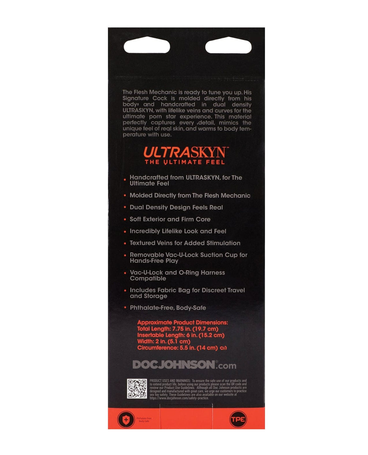 Doc Johnson - Signature Realistic Dildos ULTRASKYN 7.5" Realistic Dildo withRemovable Vac-U-Lock Suction Cup - The… DJ1203 CherryAffairs