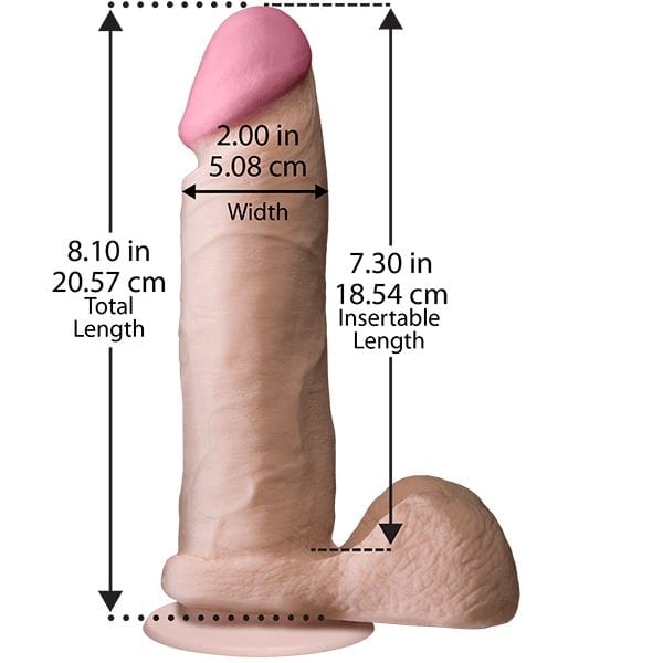 Doc Johnson - The Realistic Ultraskyn UR3 Cock with Balls - CherryAffairs.sg