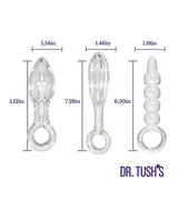 Dr. Tush's - Halo of Pleasure Glass Anal Plug Set DT1005 CherryAffairs