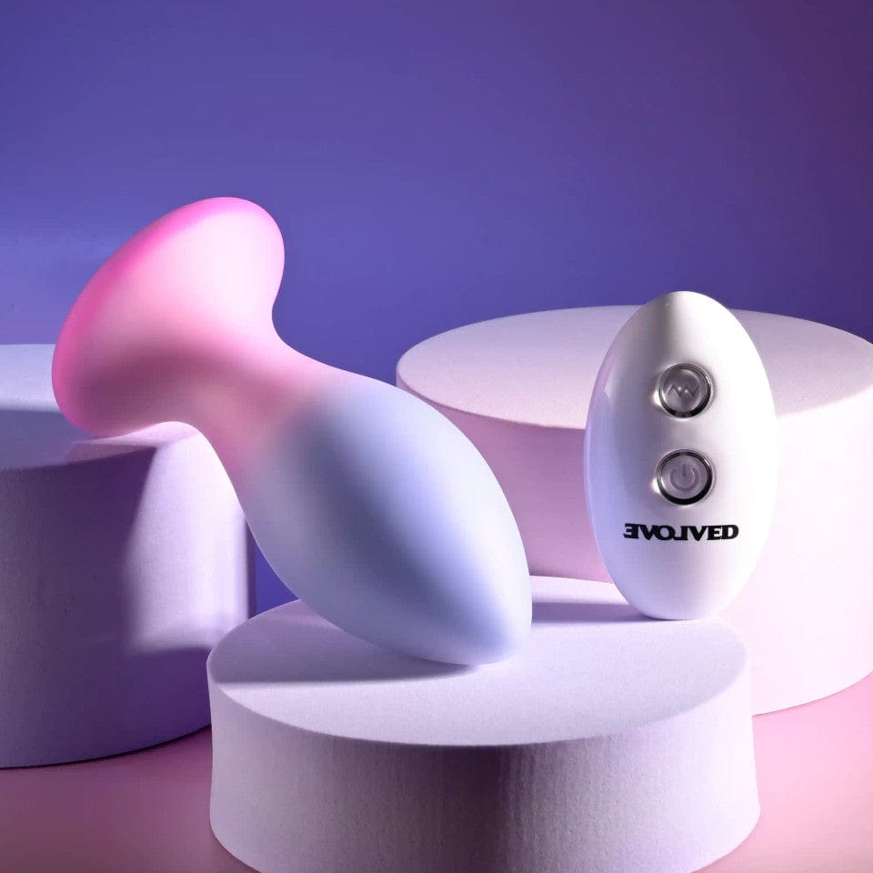 Evolved - Paradise Remote Control Vibrating Anal Plug (Purple) EV1192 CherryAffairs