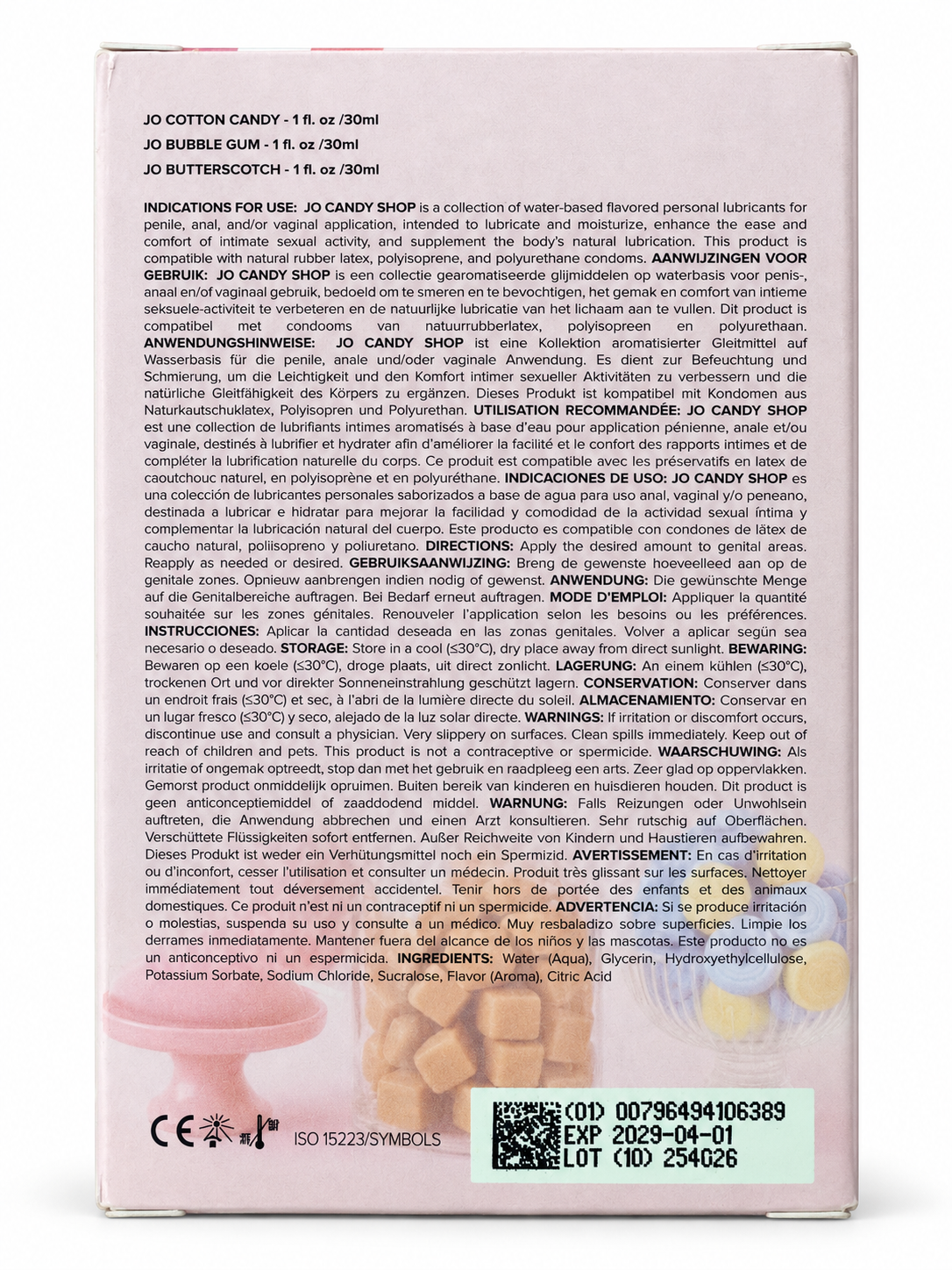 System JO - Tri-Me Candy Shoppe Flavoured Water-Based Lubricant Triple Pack 3 × 30 ml