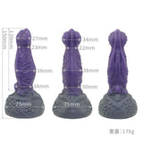 Tomax - Origin Fantasy Silicone Suction Cup Dildo (Purple)