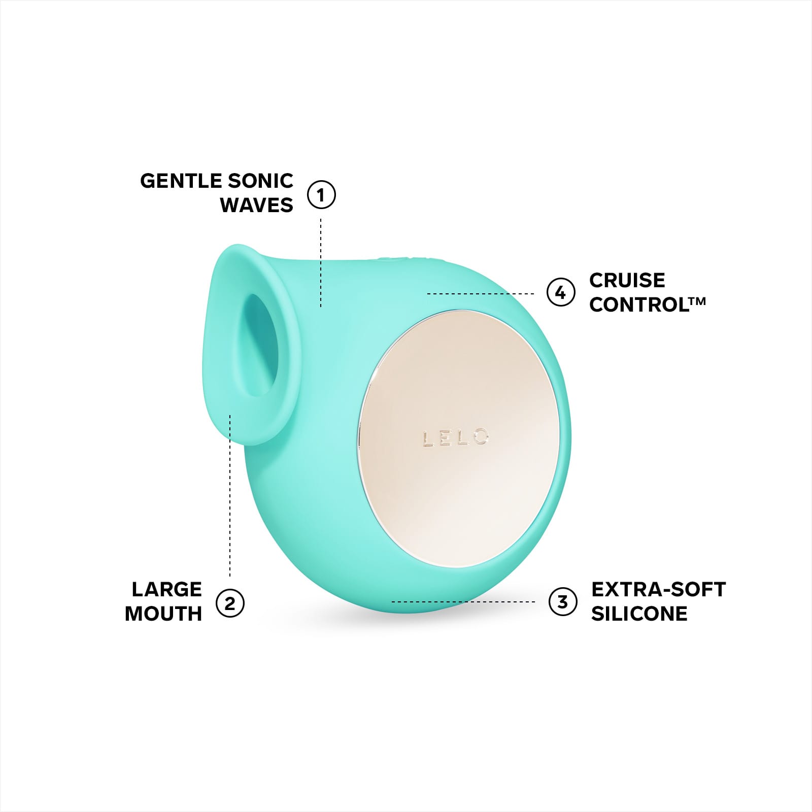 LELO SILA Cruise large opening and Cruise Control features