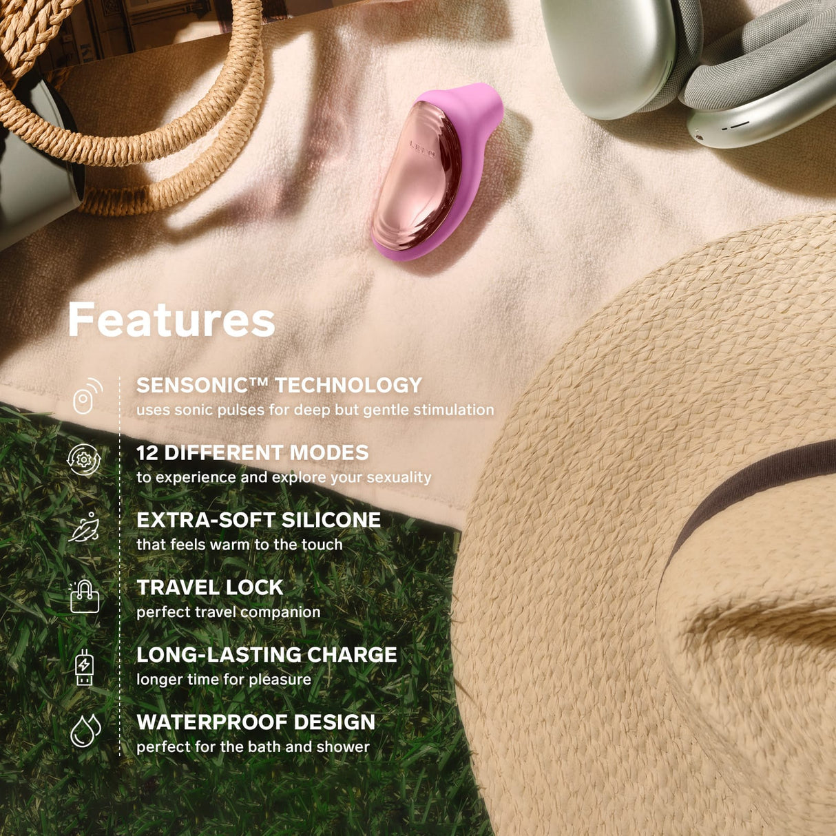 LELO - Sona 2 Travel Clitoral Air Stimulator CherryAffairs