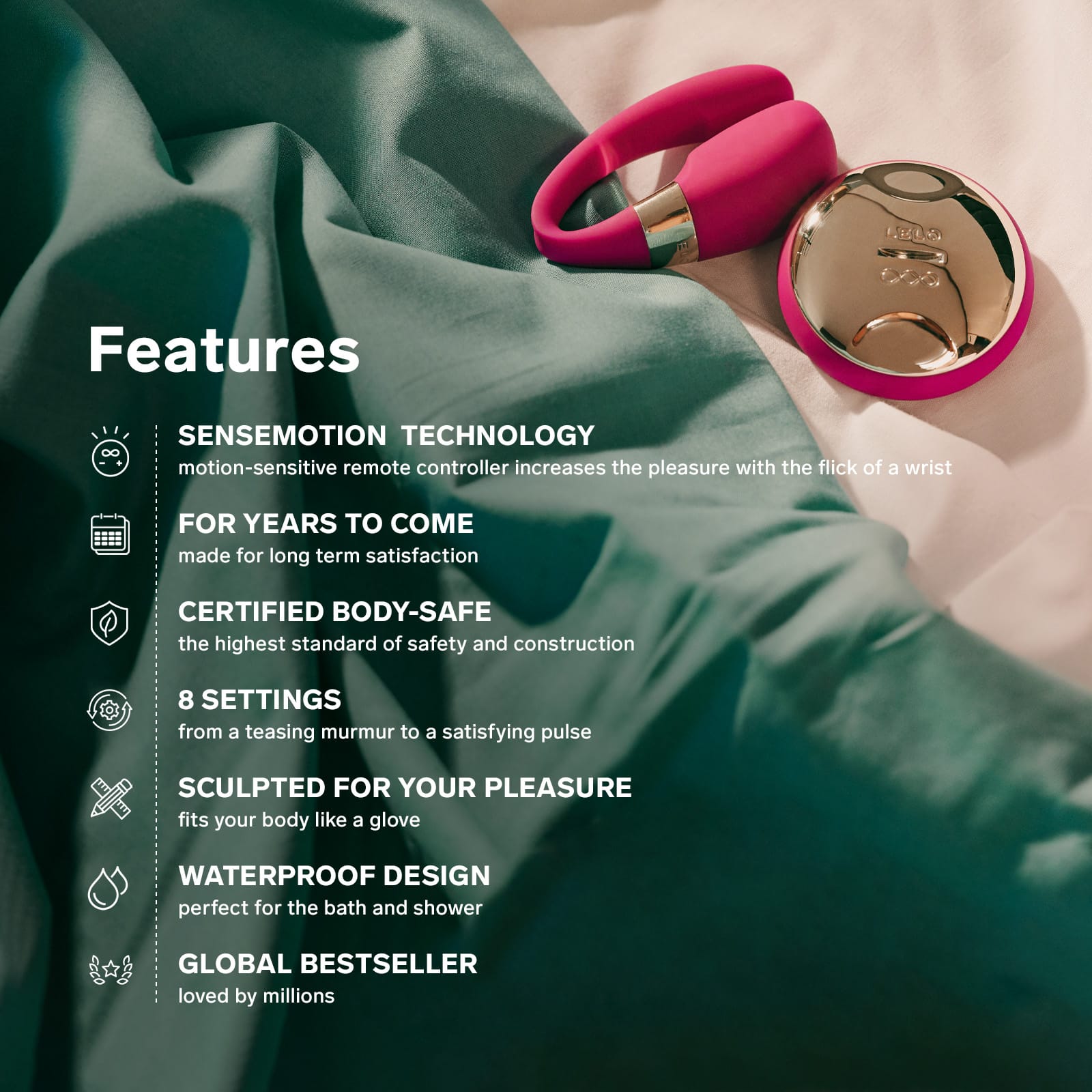 LELO Tiani 3 couples and waterproof feature overview