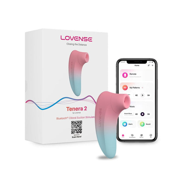 Lovense - Tenera 2 App-Controlled Clitoral Air Stimulator (Pink/Blue)