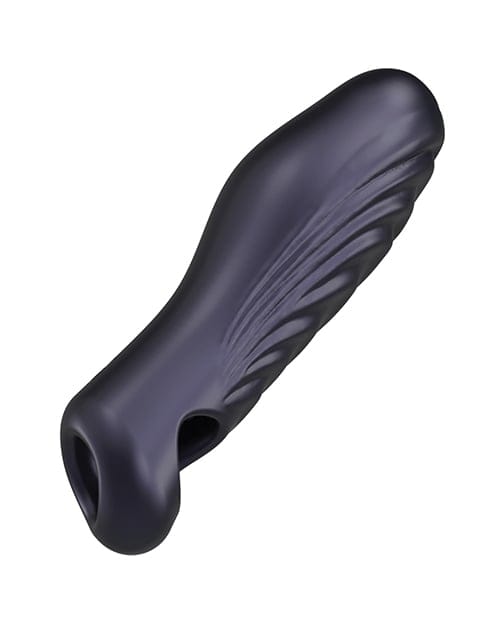 Manwan - RYZER Textured Penis Sleeve (Black) MW1002 CherryAffairs