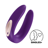 Satisfyer - Partner Plus Couple Vibrator (Purple) - CherryAffairs.sg