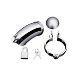 Blue Line - Total Submission Chastity Cock Cage (Silver) BL1014 CherryAffairs