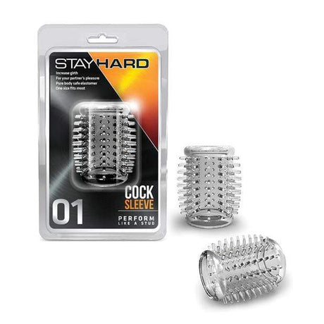 Blush Novelties - Stay Hard Cock Sleeve 01 (Clear) BN1097 CherryAffairs