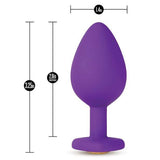 Blush Novelties - Temptasia Bling Anal Plug with Gem Medium & Large    Anal Plug (Non Vibration)