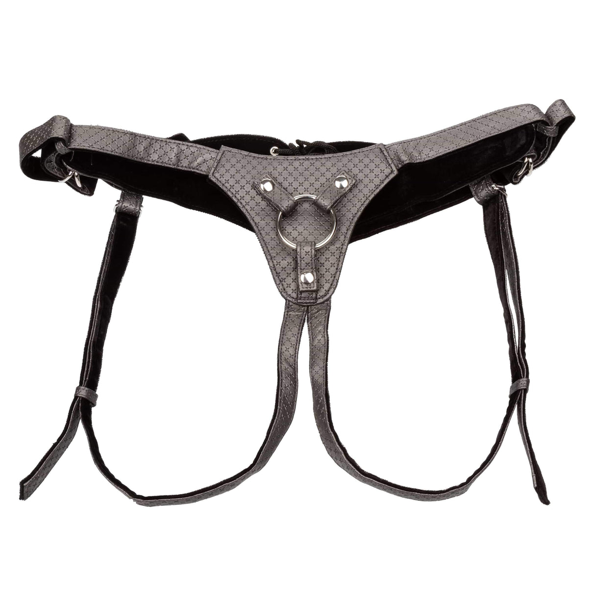 California Exotics - Her Royal Harness The Regal Queen Strap On (Black)    Strap On w/o Dildo