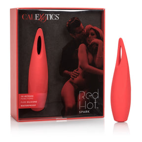 California Exotics - Red Hot Spark Rechargeable Clit Massager (Red) CE1586 CherryAffairs