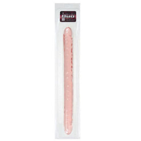 California Exotics - Slim Jim Duo Veined Double Dildo 17" (Translucent Gel) - CherryAffairs.sg