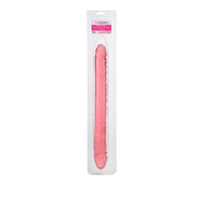 California Exotics - Translucence Veined Double Dong 17" (Pink) CE1693 CherryAffairs