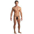 Male Power - G String with Front Ring Underwear O/S (Black)    Gay Pride Underwear