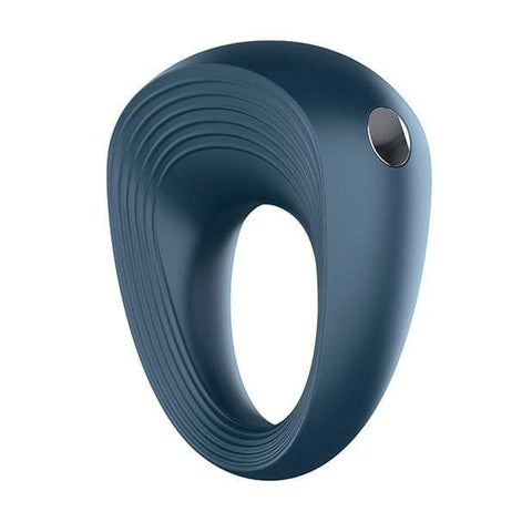Satisfyer - Power Ring Rechargeable Cock Ring (Madilim na Asul)