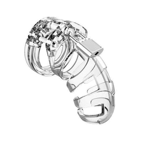 Shots - Man Cage Chastity Cock Cage Model 2 3.5" (Clear) ST1017 CherryAffairs