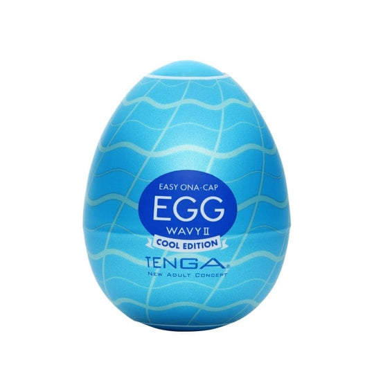 Tenga - Masturbator Egg Wavy 2 Cool Edition (Blue)